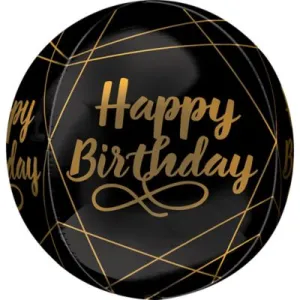 16" Elegant Birthday Orbz Balloon