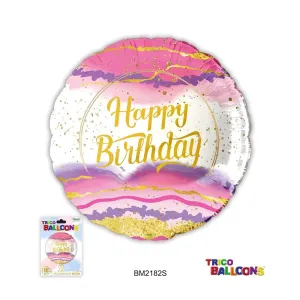 18" Happy Birthday Mylar Balloon #352