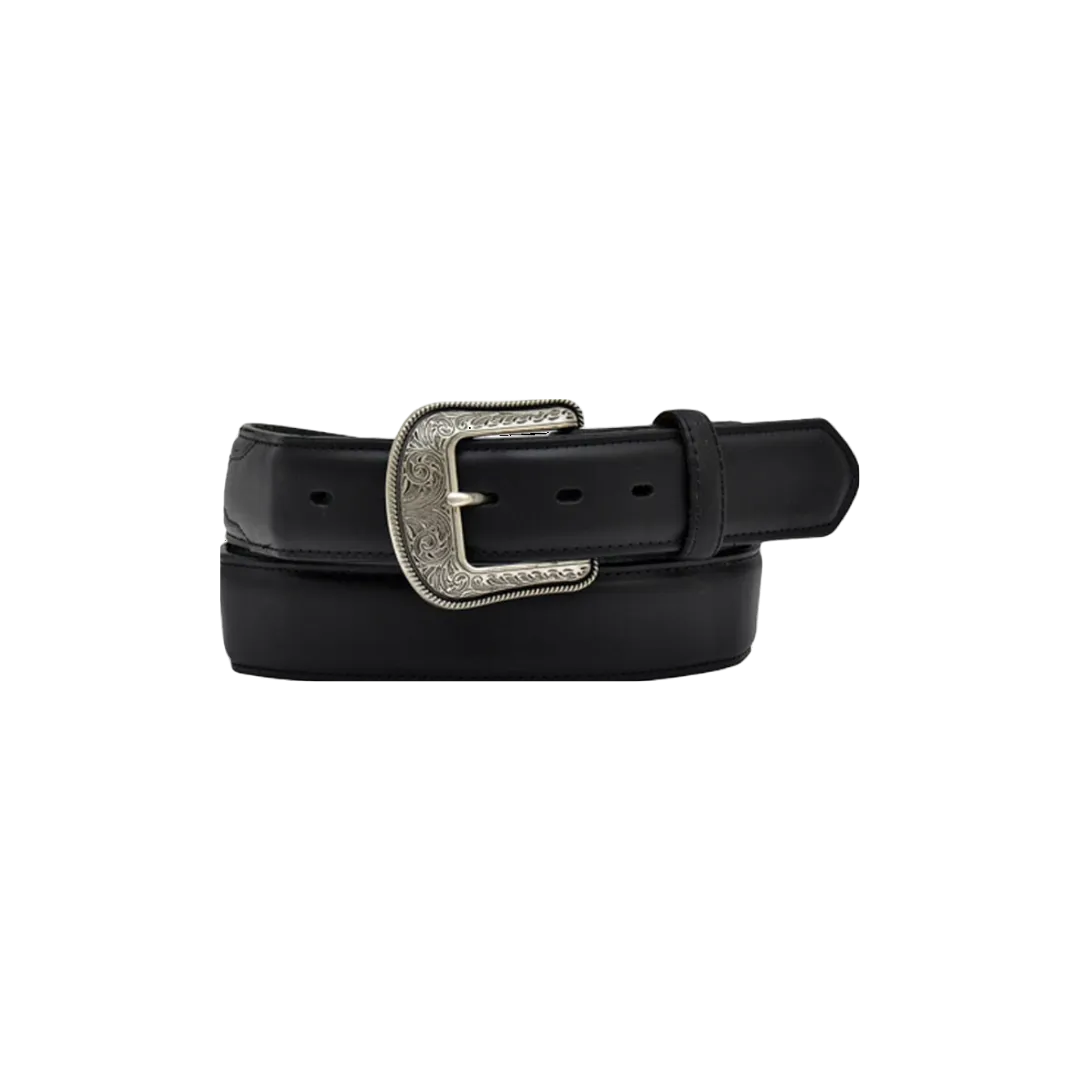 3D Belt Men's Black Waxy Full Grain Leather Belt