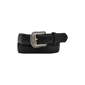 3D Belt Men's Black Waxy Full Grain Leather Belt