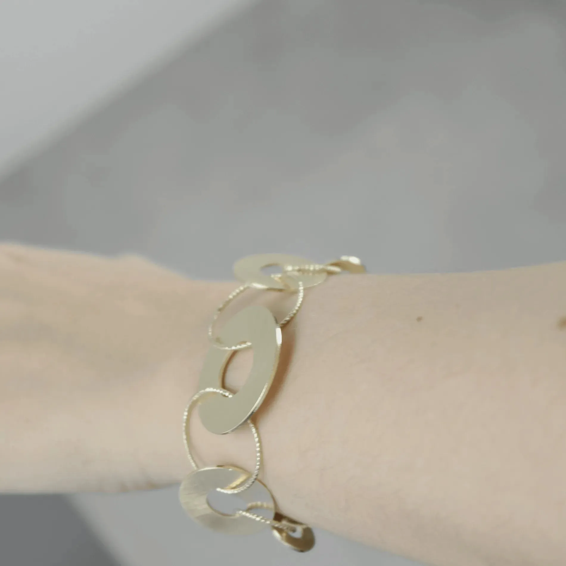 Alaya Chunky Bracelet Silver Plating