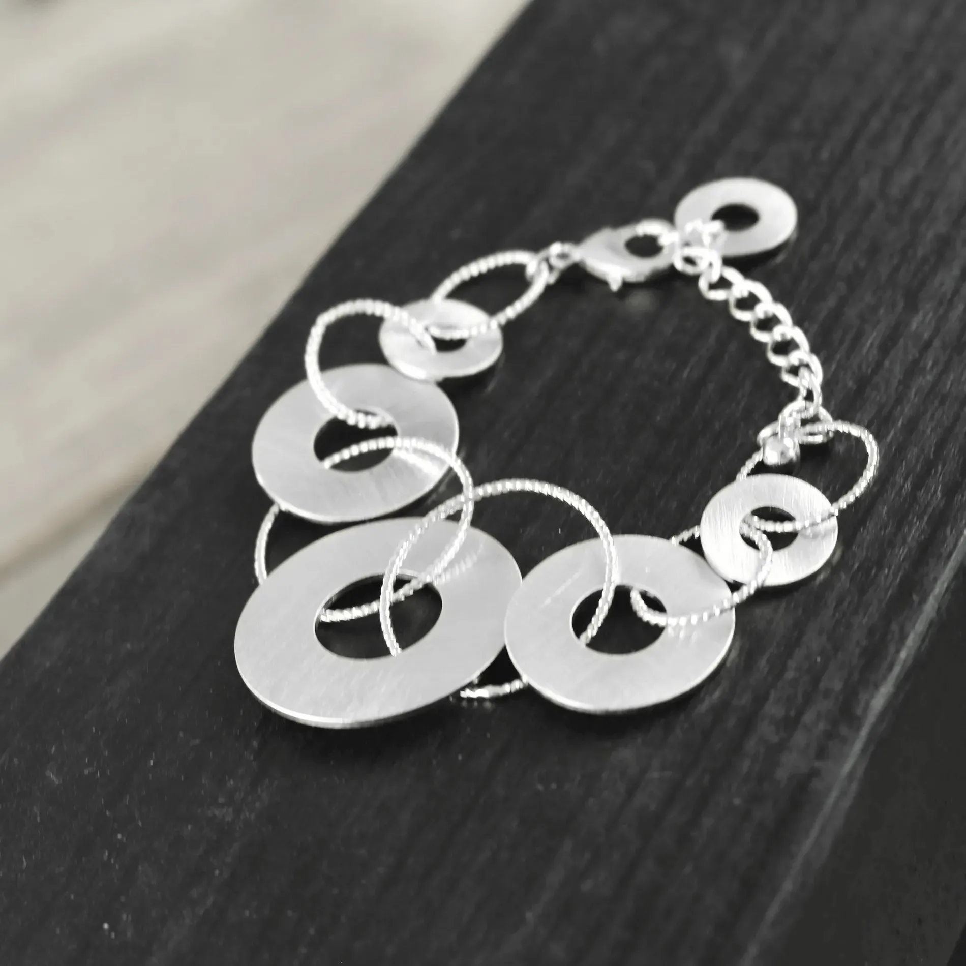 Alaya Chunky Bracelet Silver Plating