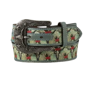 Ariat M&F Women's Turquoise Cruiser Skull Belt