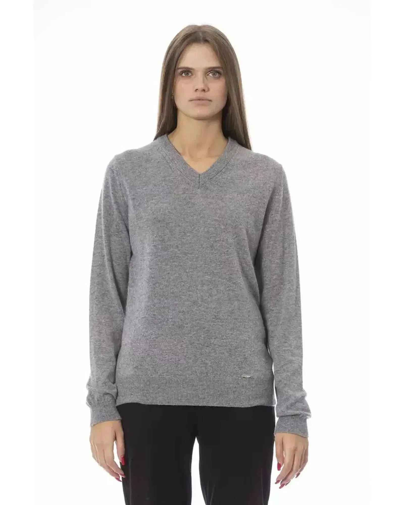 Baldinini Trend Women's Gray Viscose Sweater - M