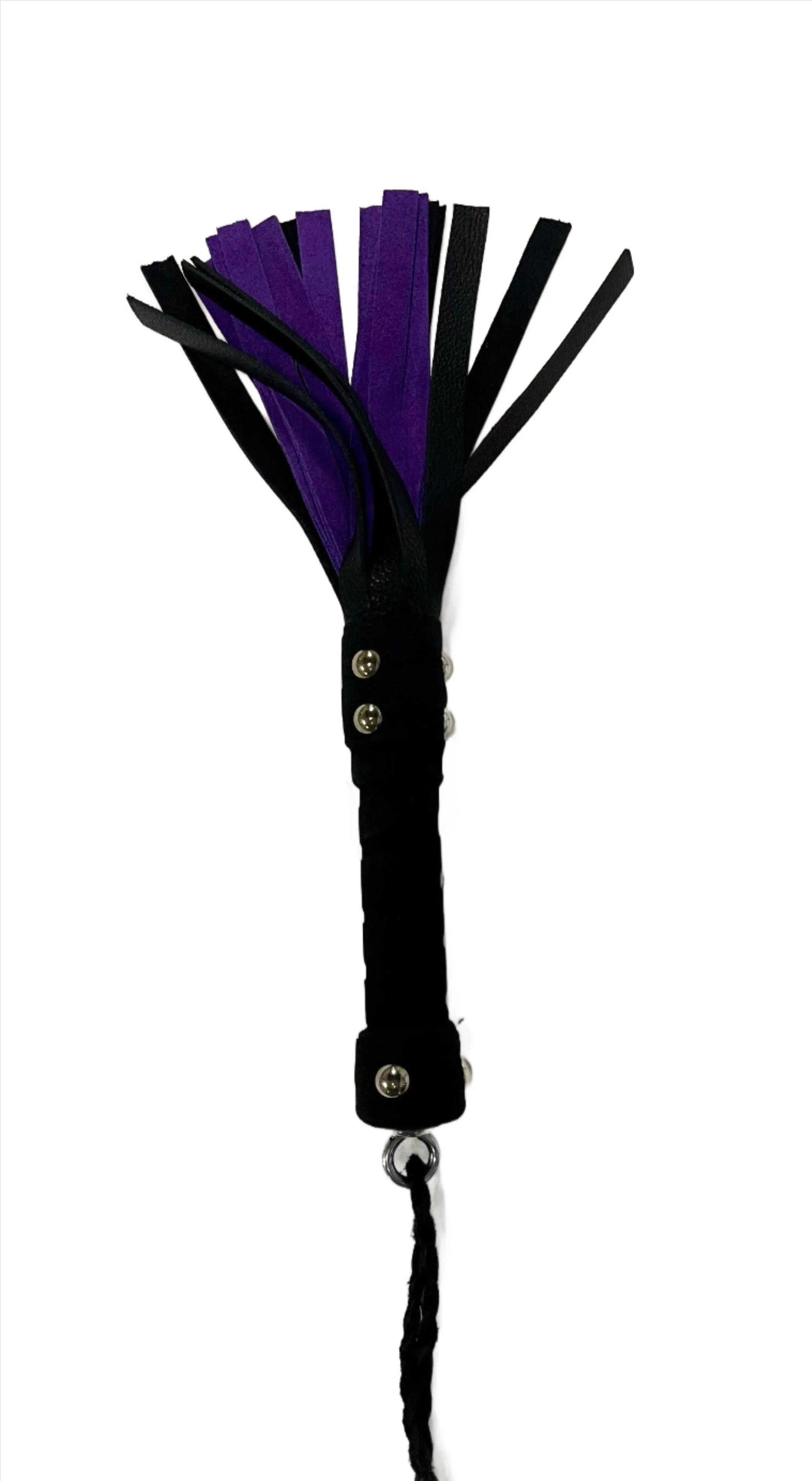 Bare Leatherworks - Handy Cow Flogger (Black/Purple)