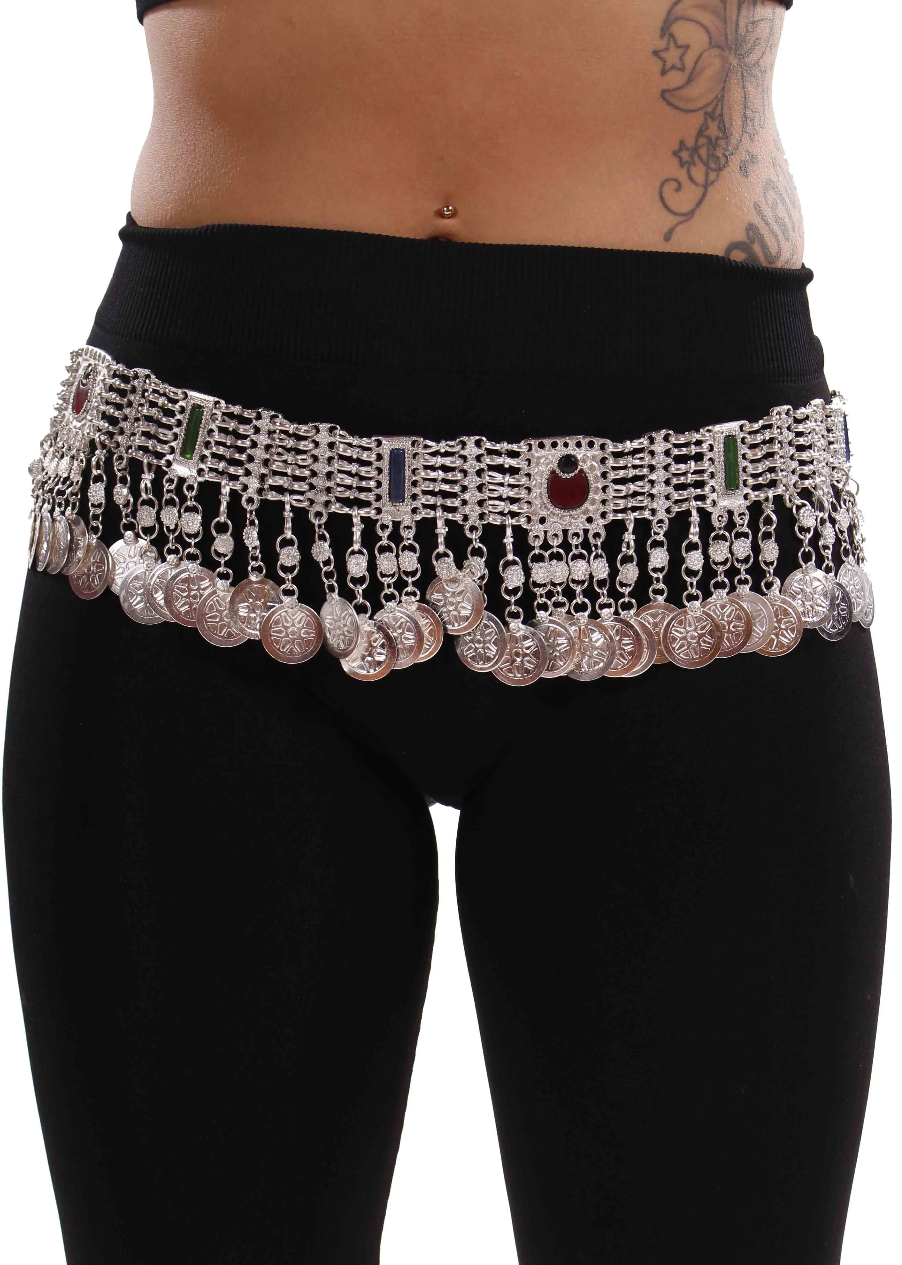 Belly Dance Gem Belt with Coins | JAMOA SOLEIL