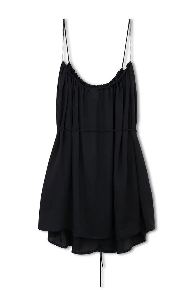 Black Lenzing Tencel Mini Dress