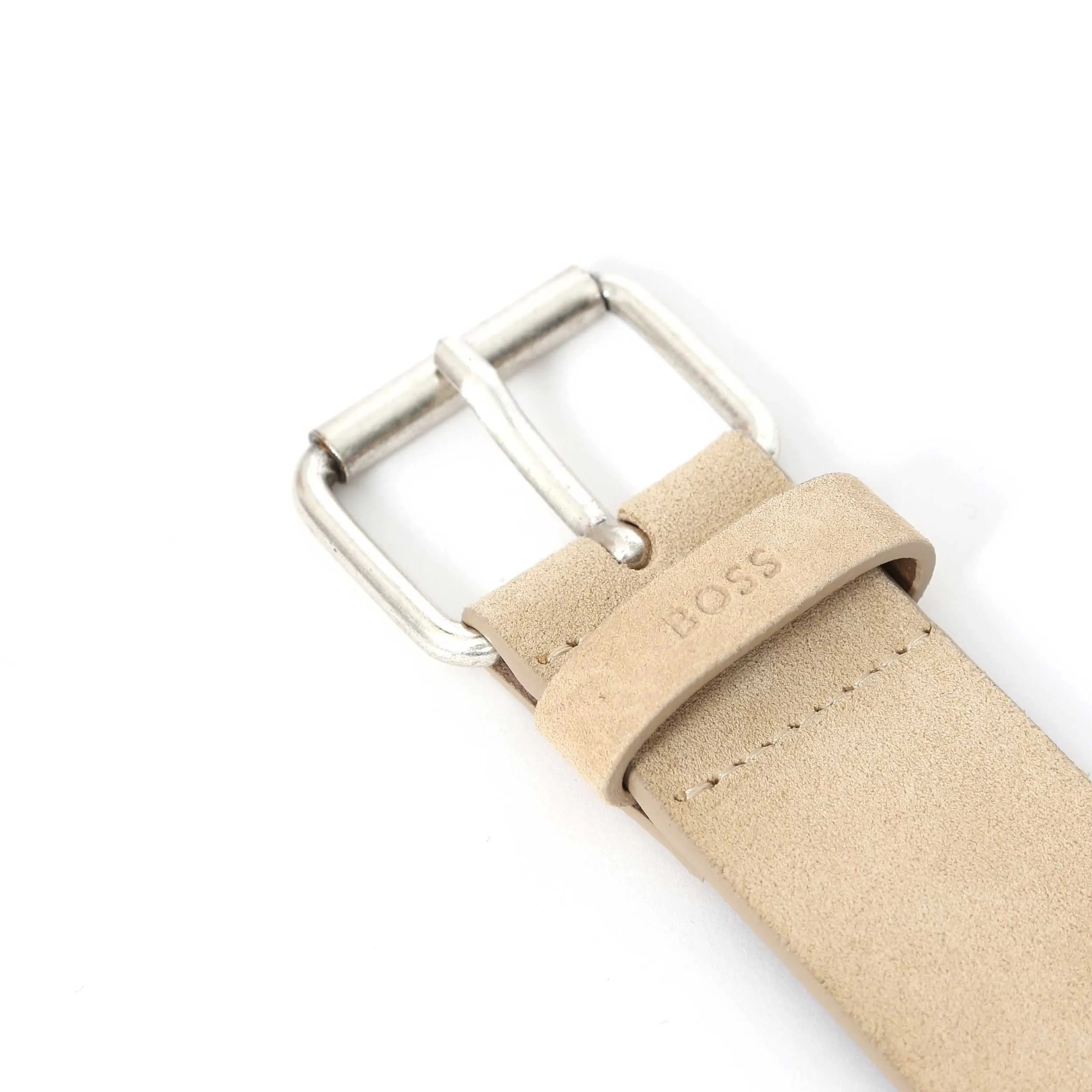 BOSS Serge Sd Sz40 Belt in Light Beige