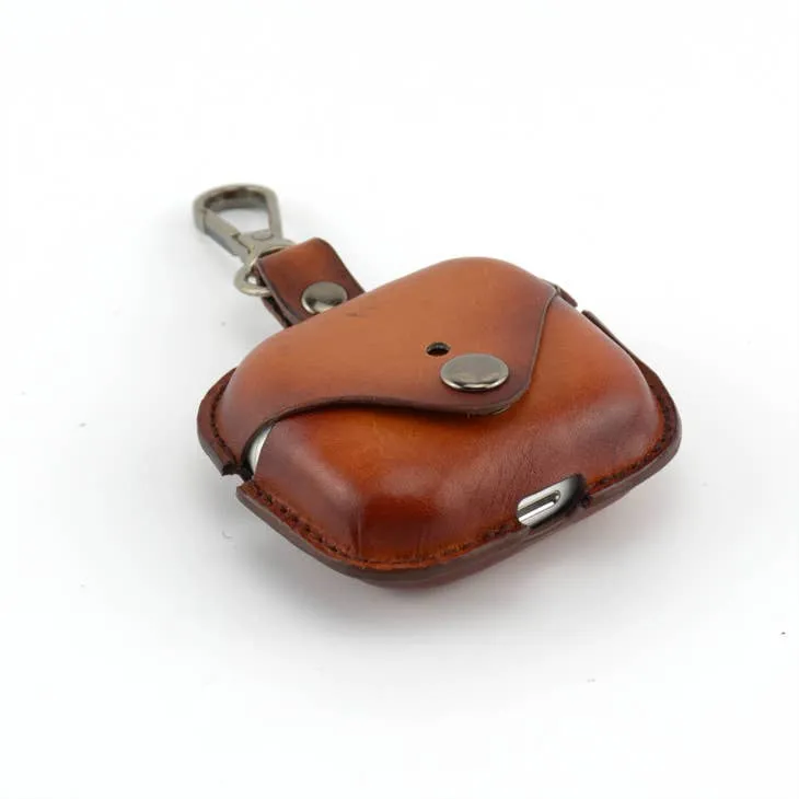 Carolyn Real Leather Airpods 3 Protective Case Brown