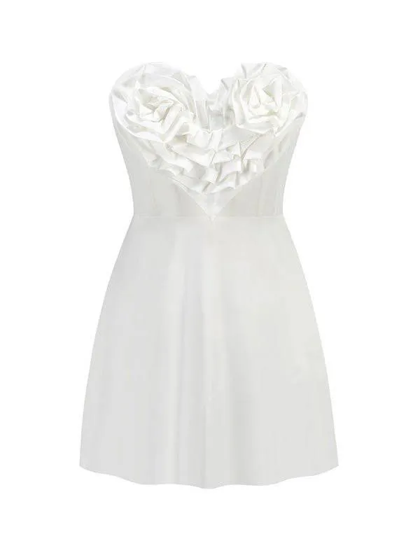 Charley Strapless Heart Shape Embellished Mini Dress