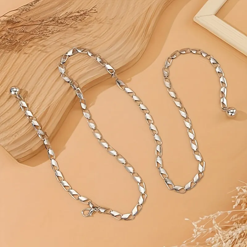 Chic Hollow Out Metal Waist Chain for Women