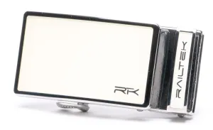 Chrome White Railtek™ Belt Buckle