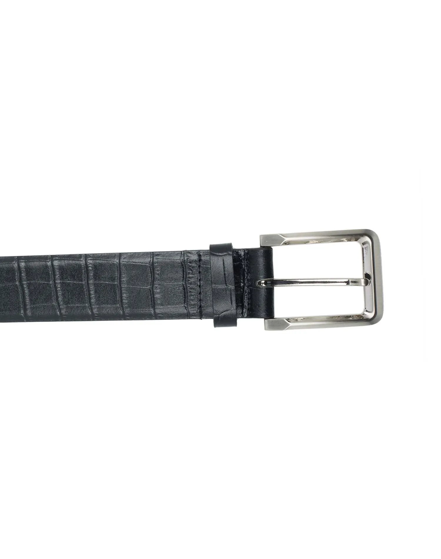 CLASSIC CROC Patterned Leather Belt ARB1012BK