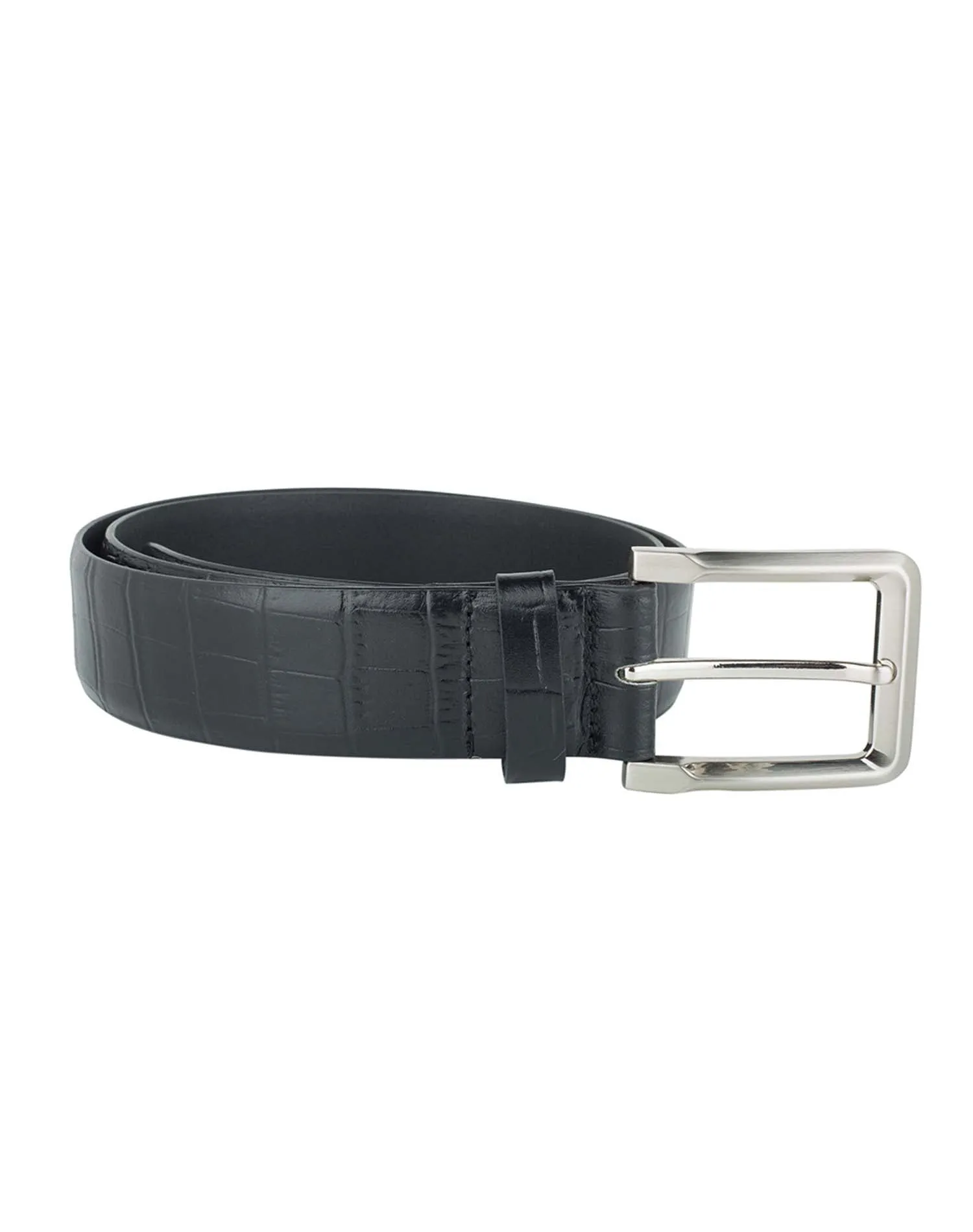 CLASSIC CROC Patterned Leather Belt ARB1012BK