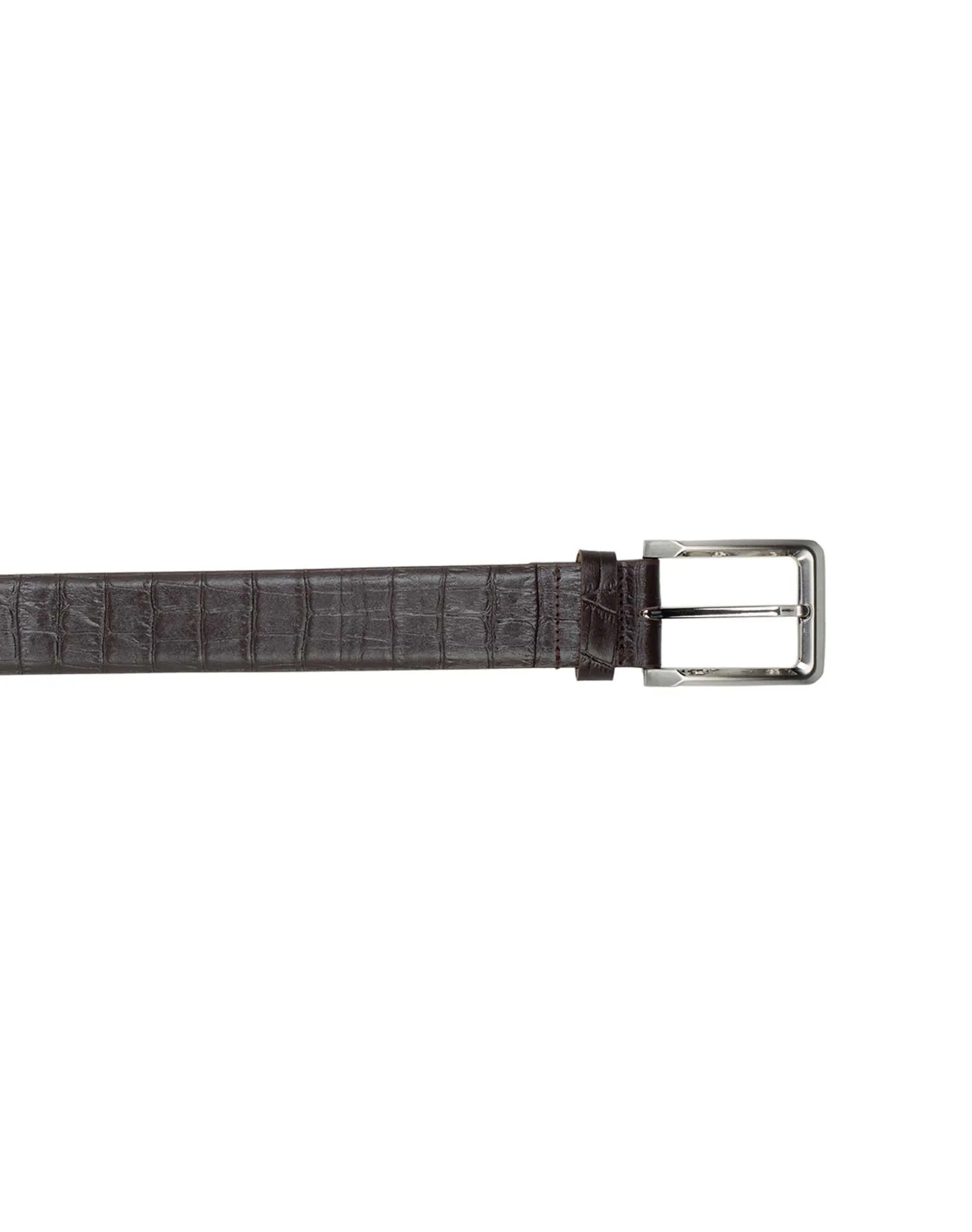 CLASSIC CROC Patterned Leather Belt ARB1012BR