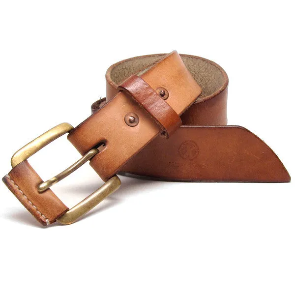 Classic Leather Belt - Natural