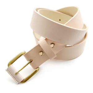 Classic Leather Belt - Natural