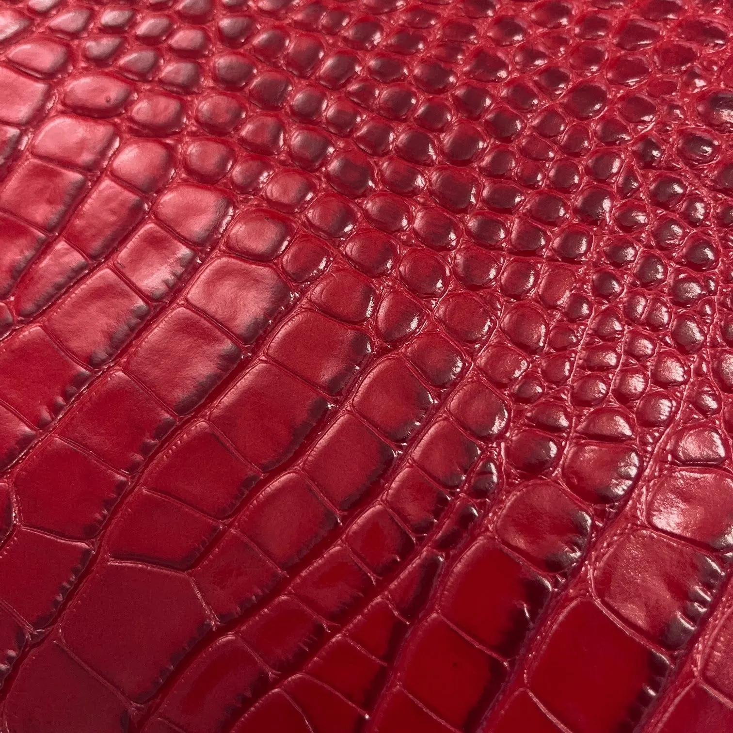 Croc Embossed Cow Hide