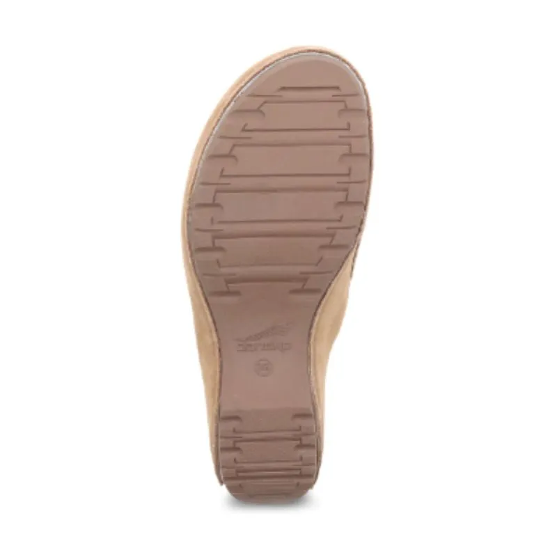 Dansko Talulah Milled Nubuck Tan Women's Clogs