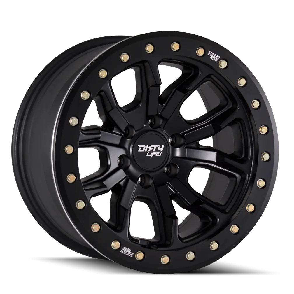 DIRTY LIFE 9303 | MATTE BLACK W/SIMULATED RING | 6x139.7 | 20x9 | 12mm