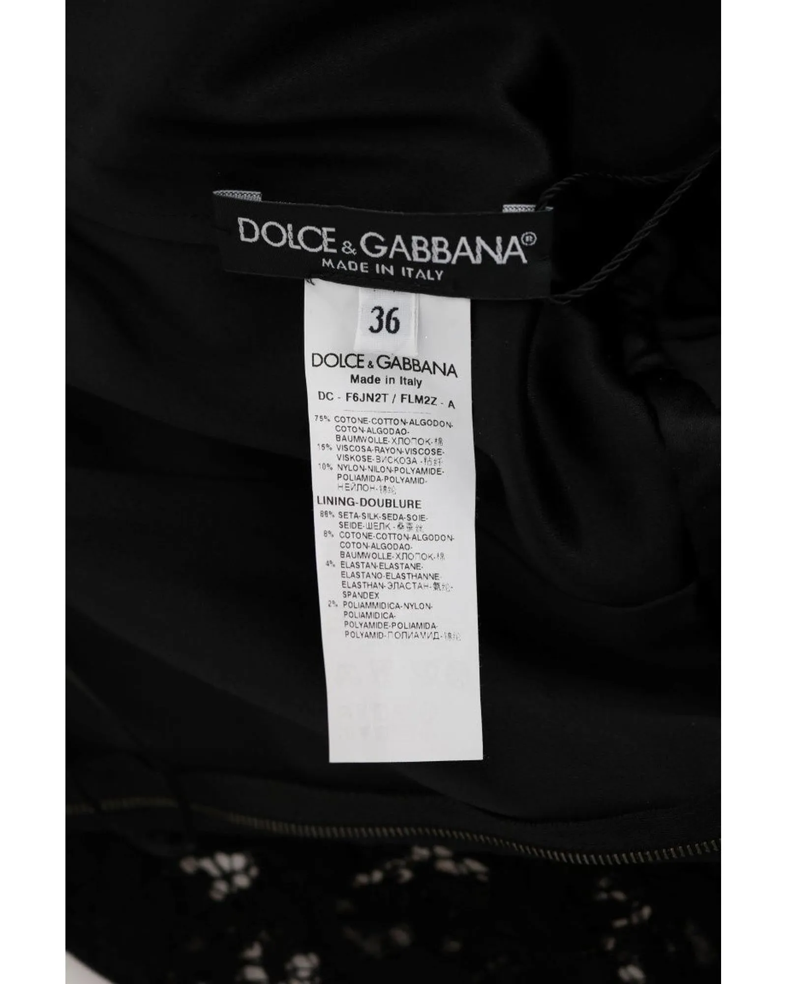 Dolce & Gabbana Black Lace Long Sleeve Maxi Dress