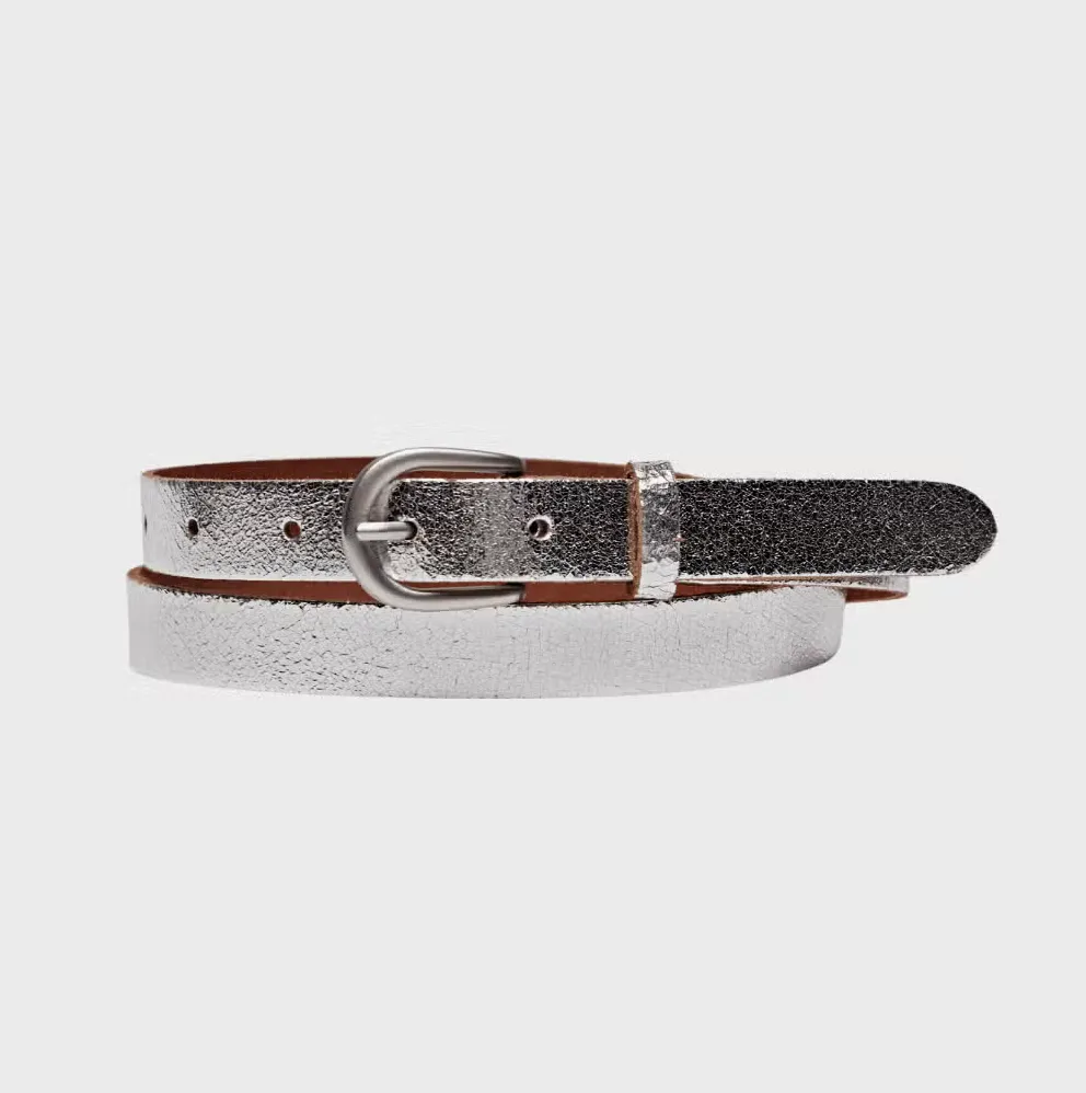 Eva Women'S Metallic Leather Belt