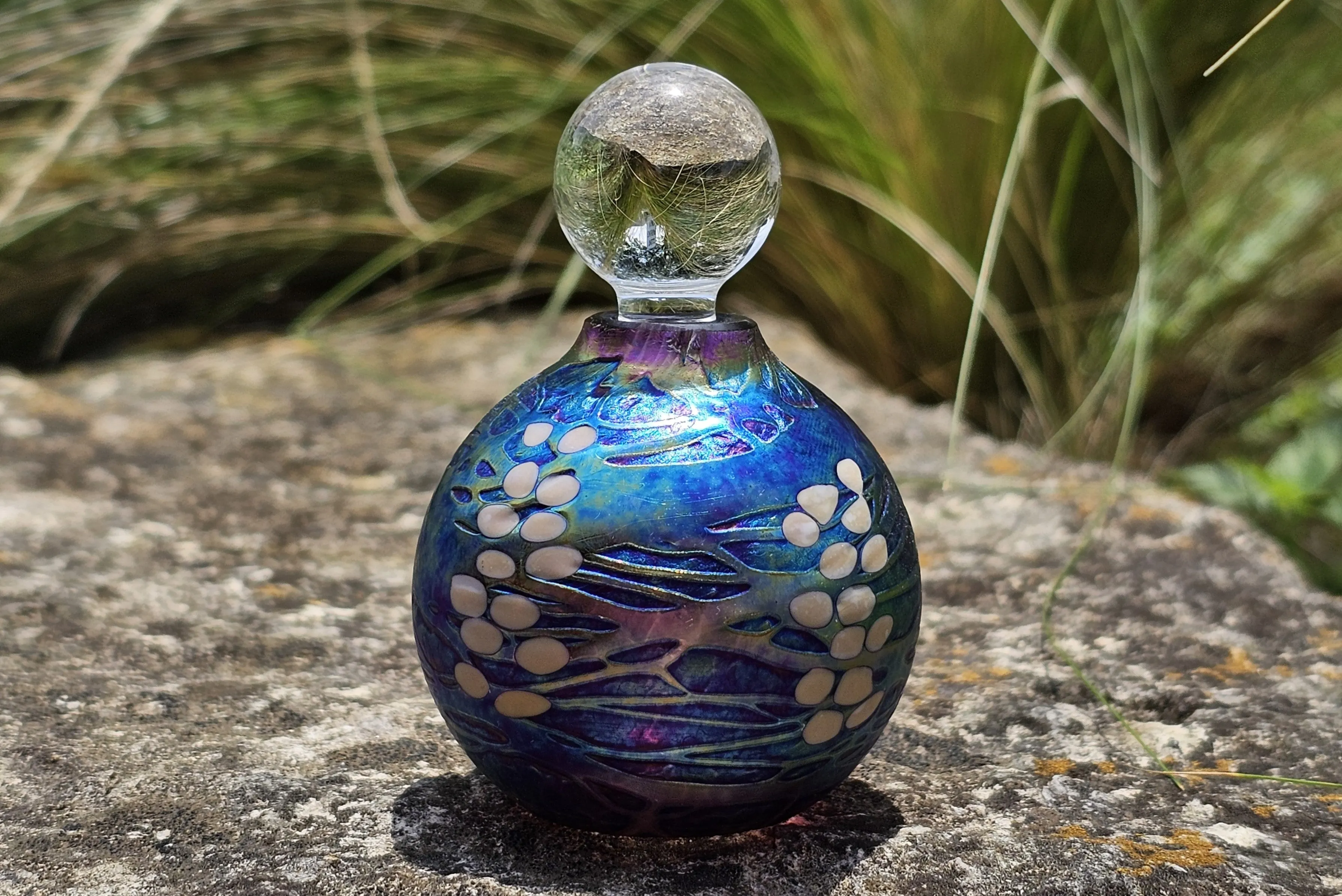 Fancy Glass Keepsake Urns for Cremation Ash