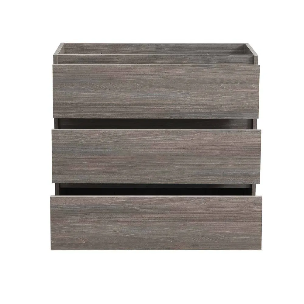 Fresca FCB9336MGO Lazzaro 36" Gray Wood Free Standing Modern Bathroom Cabinet