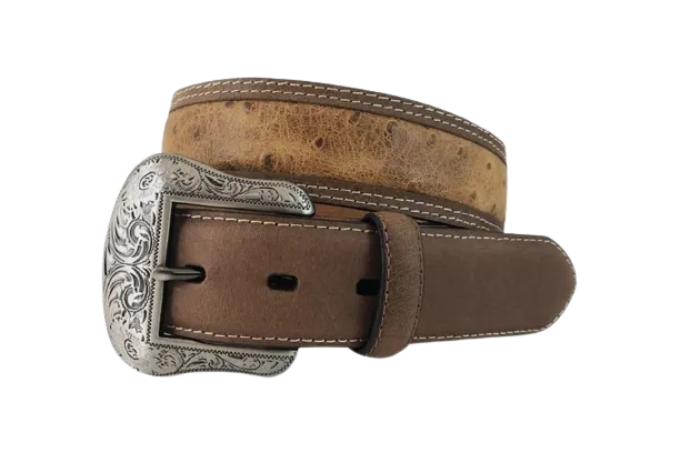 Gem Dandy Men's Rustic Ostrich Belt