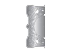 Gemini Frame Edge Embossing Folder & Die - Art Deco