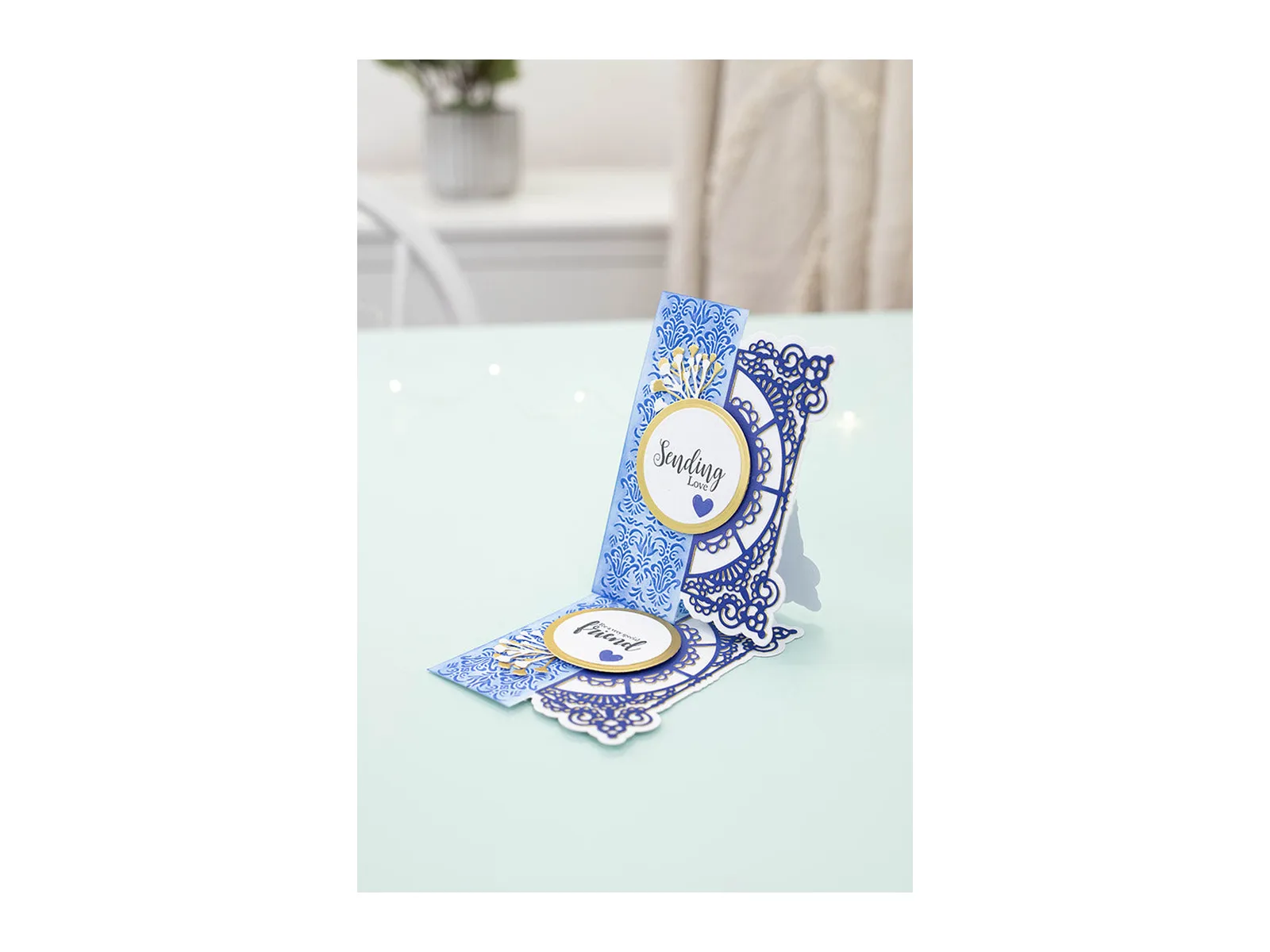 Gemini Frame Edge Embossing Folder & Die - Regal Elegance