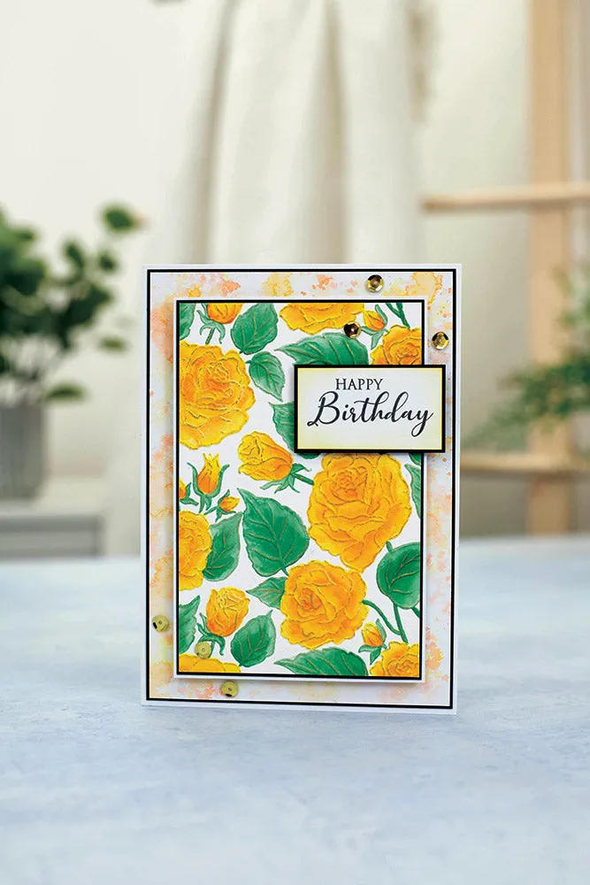 Gemini Illustrated Embossing Folder - Garden Roses