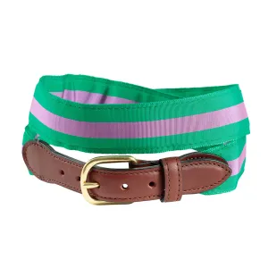 Green & Purple Grosgrain Ribbon Children's Belt