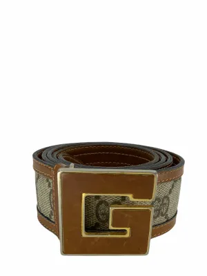 Gucci Vintage Monogram Canvas Logo Belt