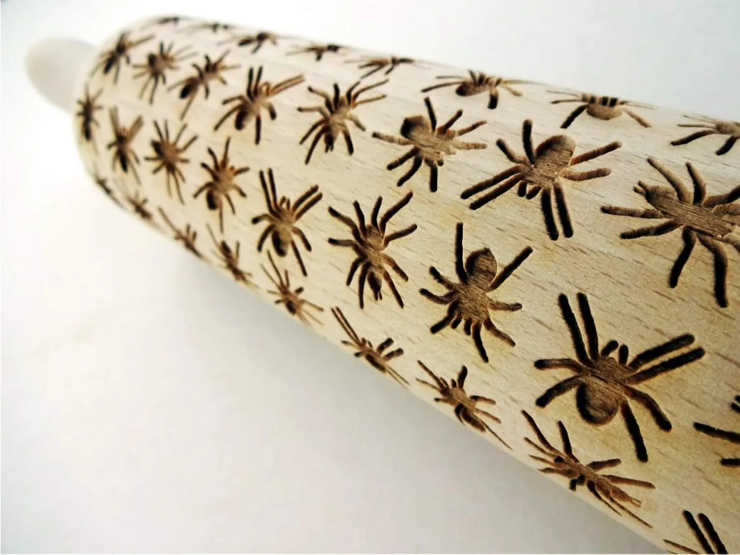 Halloween Rolling Pin Laser Engraved Dough Roller