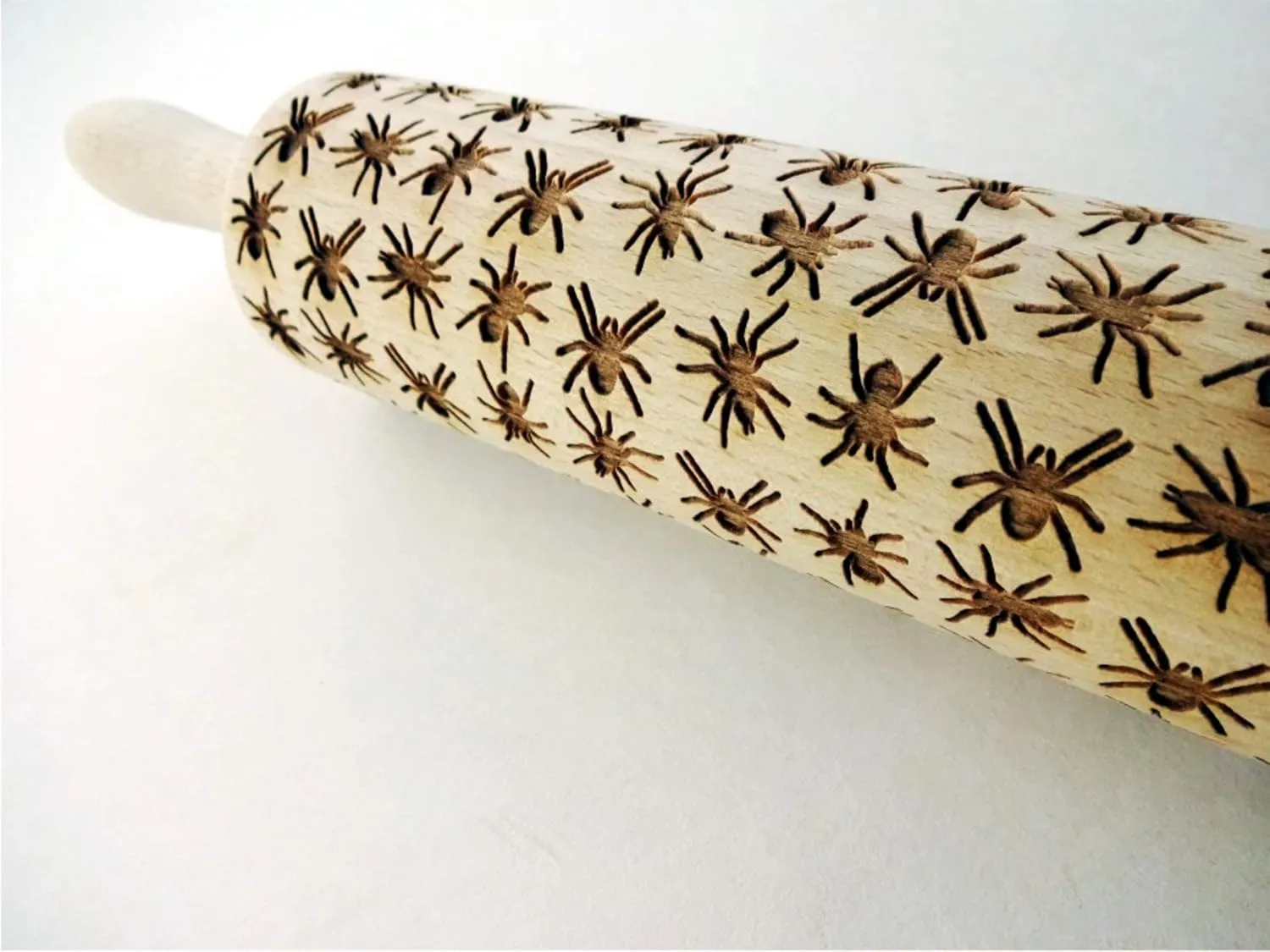 Halloween Rolling Pin Laser Engraved Dough Roller