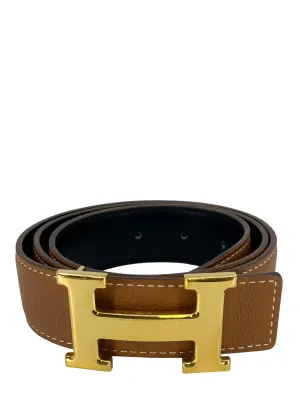 Hermes Leather Reversible Constance H Belt 32mm