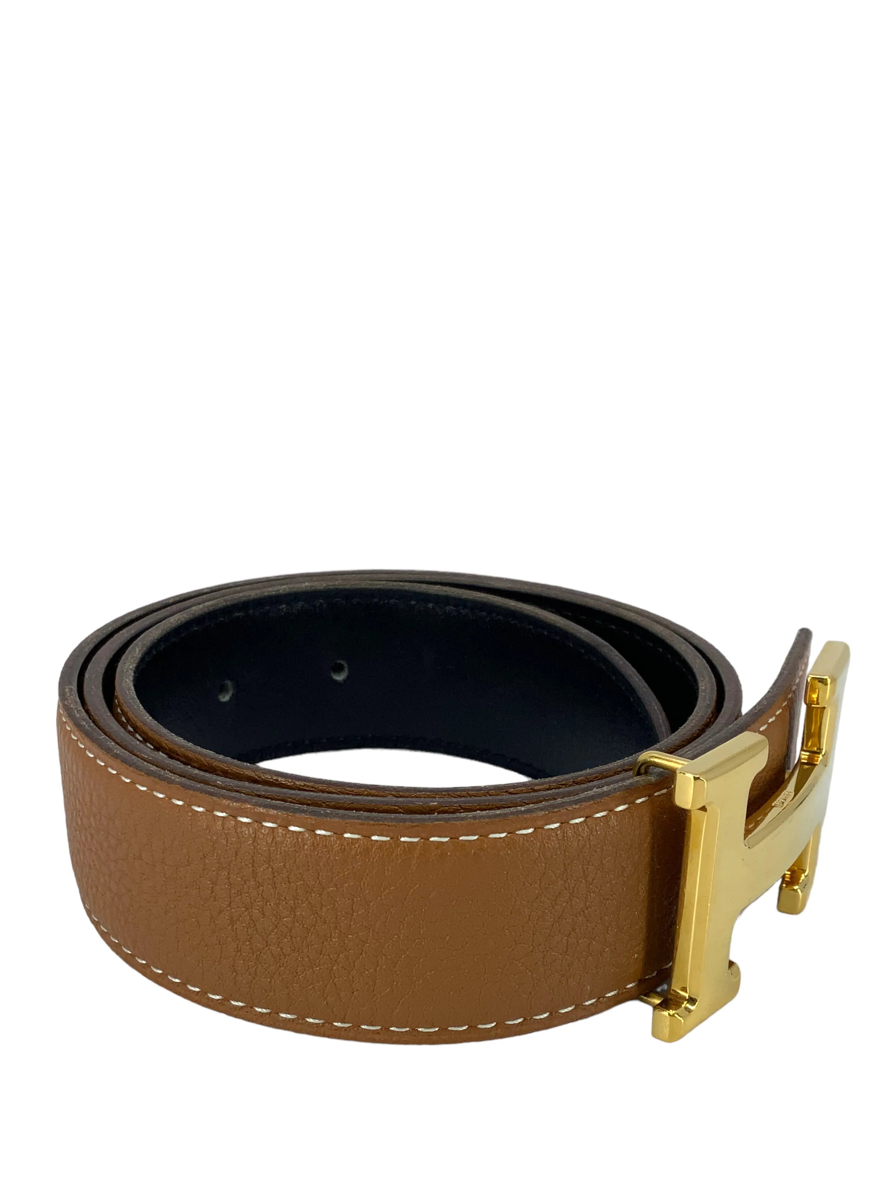 Hermes Leather Reversible Constance H Belt 32mm