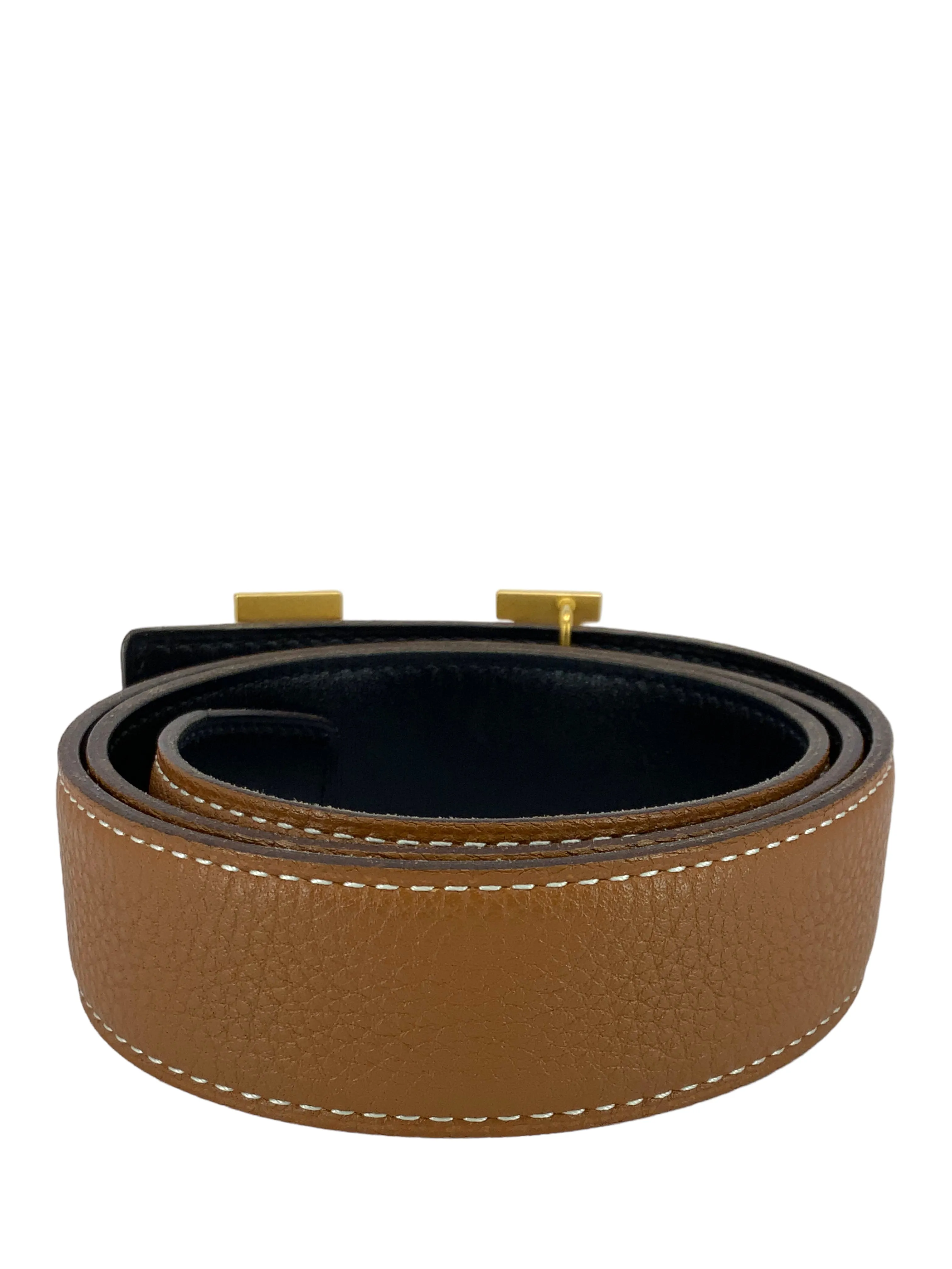 Hermes Leather Reversible Constance H Belt 32mm