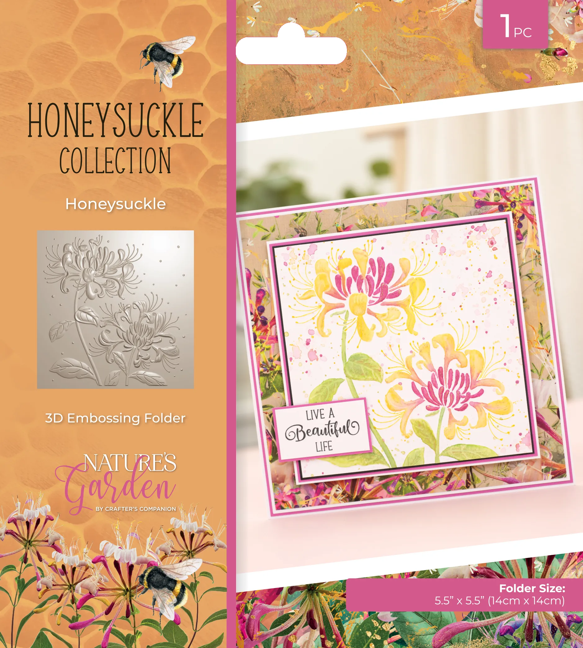 Honeysuckle Collection 3D Embossing Folder - Honeysuckle