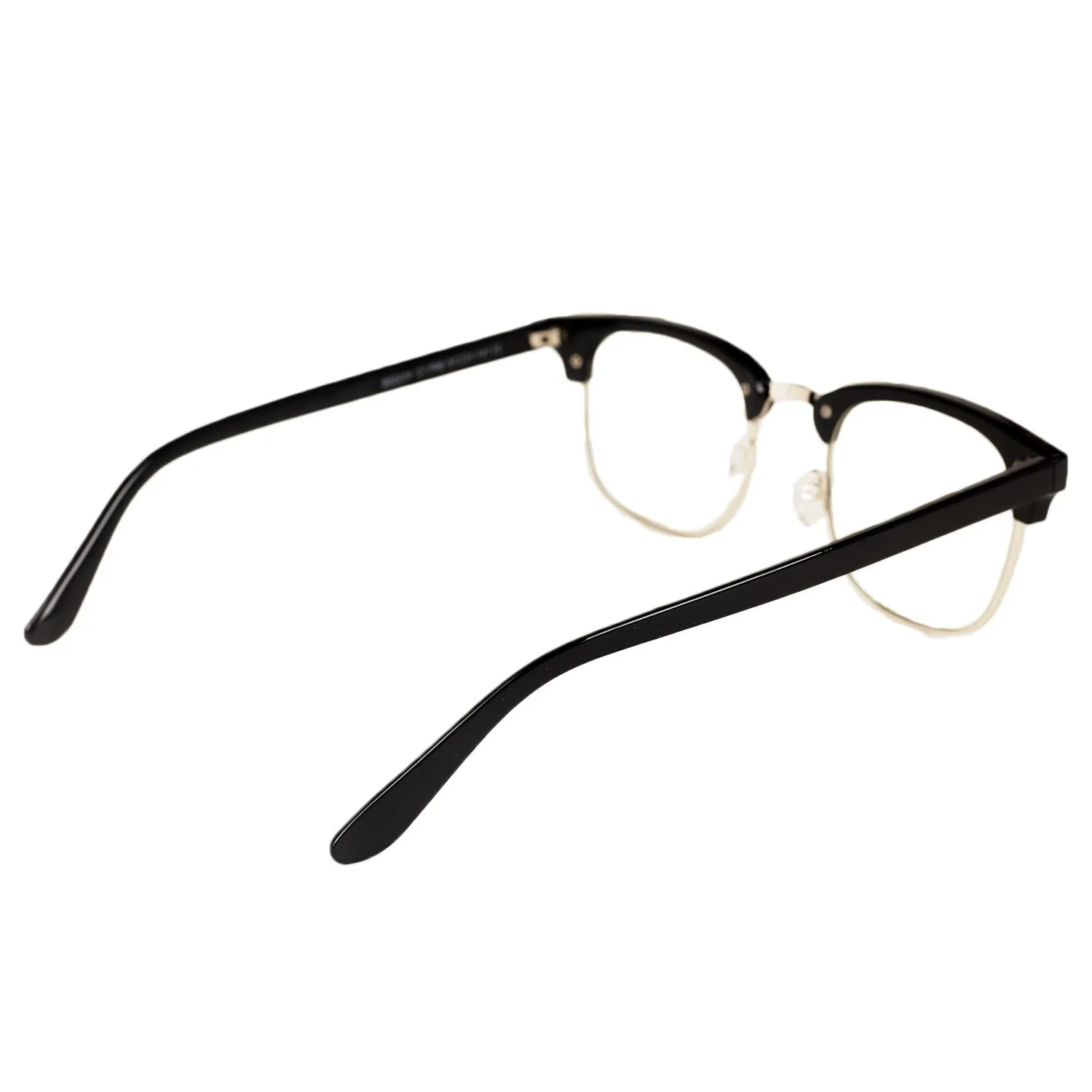 iB-iP Women's Retro Semi-rimless Classical Fashion Eyewear Clear Lens Eyeglasses