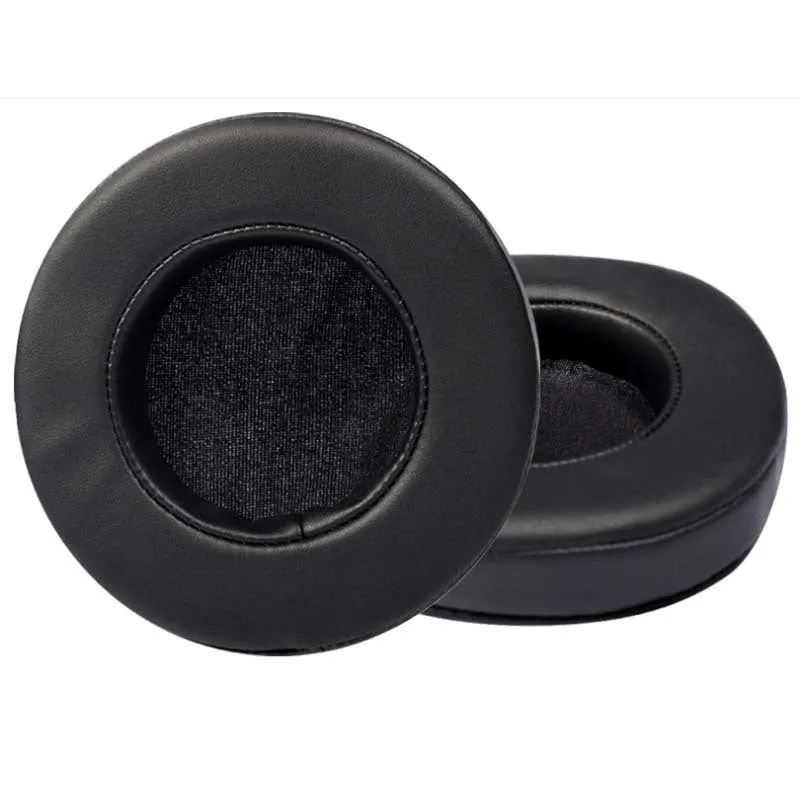 Internet Cafe Earphone Sleeves Dearyou Eh702 Earmuffs Leather Case Earmuff Sponge Protective Cover Black round Soft Easy to Change