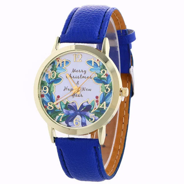 Ladies Fashion Girl Quartz Watch Clock Women Leather Brand Casual Dress Women's Flower Wristwatch Cool Watches Unique Watches