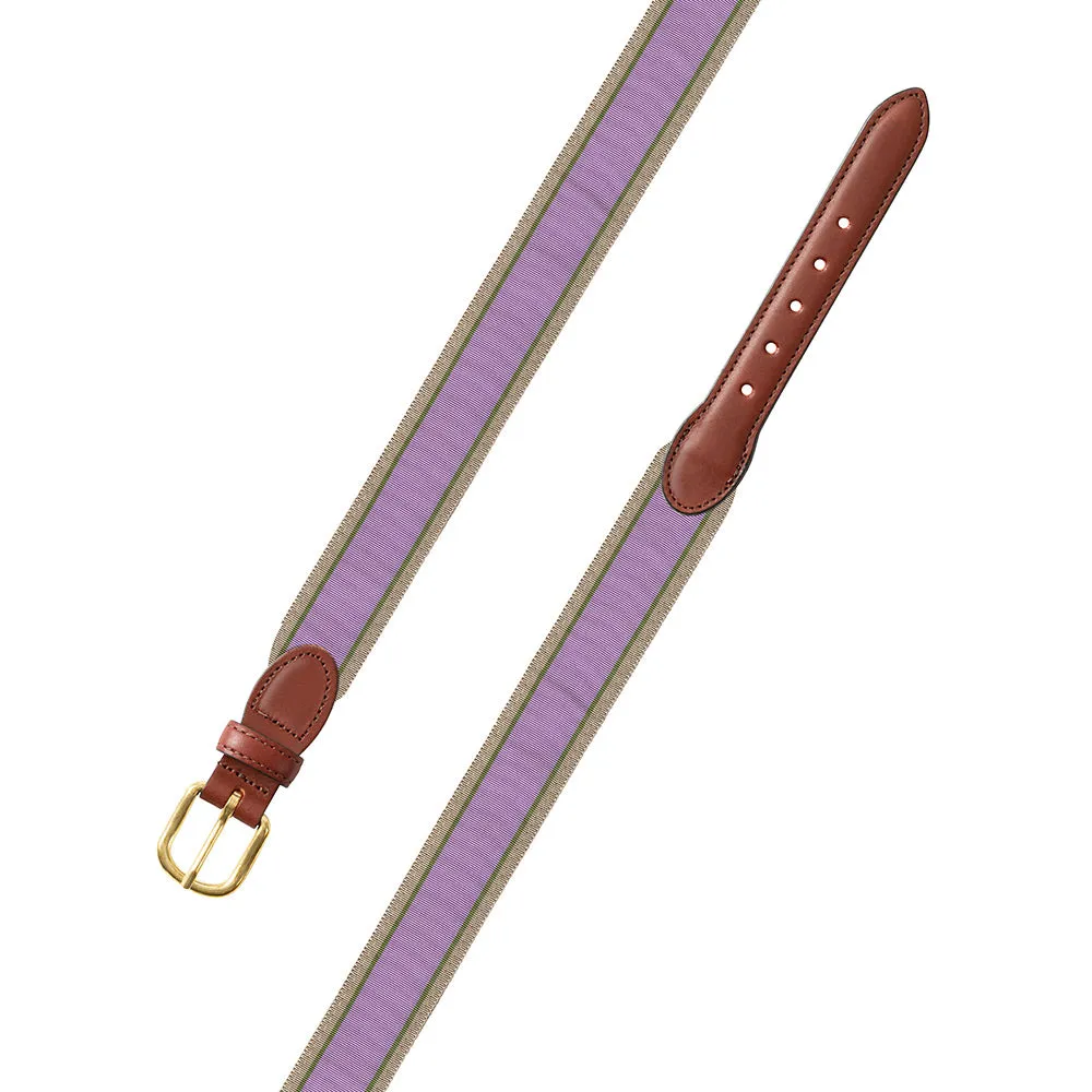 Lavender, Olive & Tan Grosgrain Ribbon Children's Belt