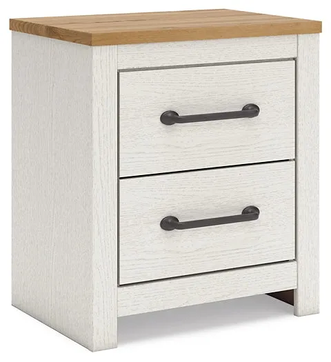 Linnocreek Full Panel Bed with 2 Nightstands