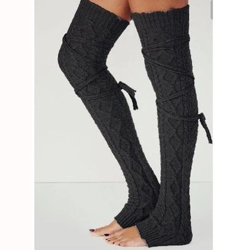 Long Knit Leg Warmers