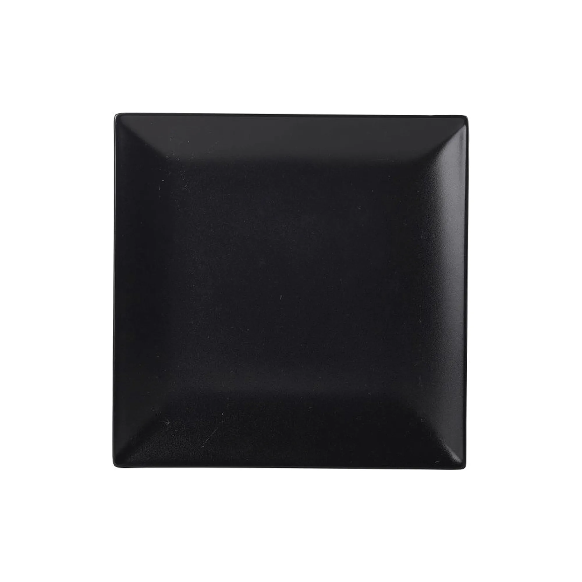 Luna Stoneware Black Square Plate 18cm/7" Pack 6