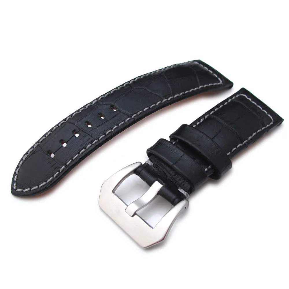 Matte Black Croco Grain Strap, MiLTAT (GY)