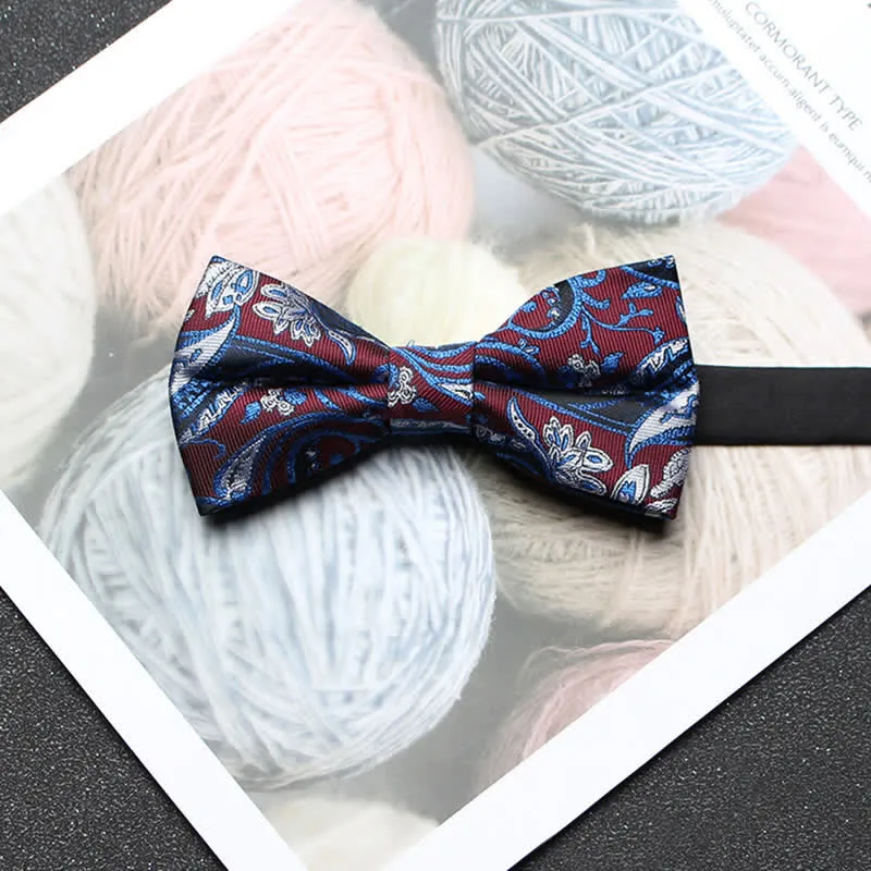 Men's Intricate Paisley Jacquard Classic Bow Tie