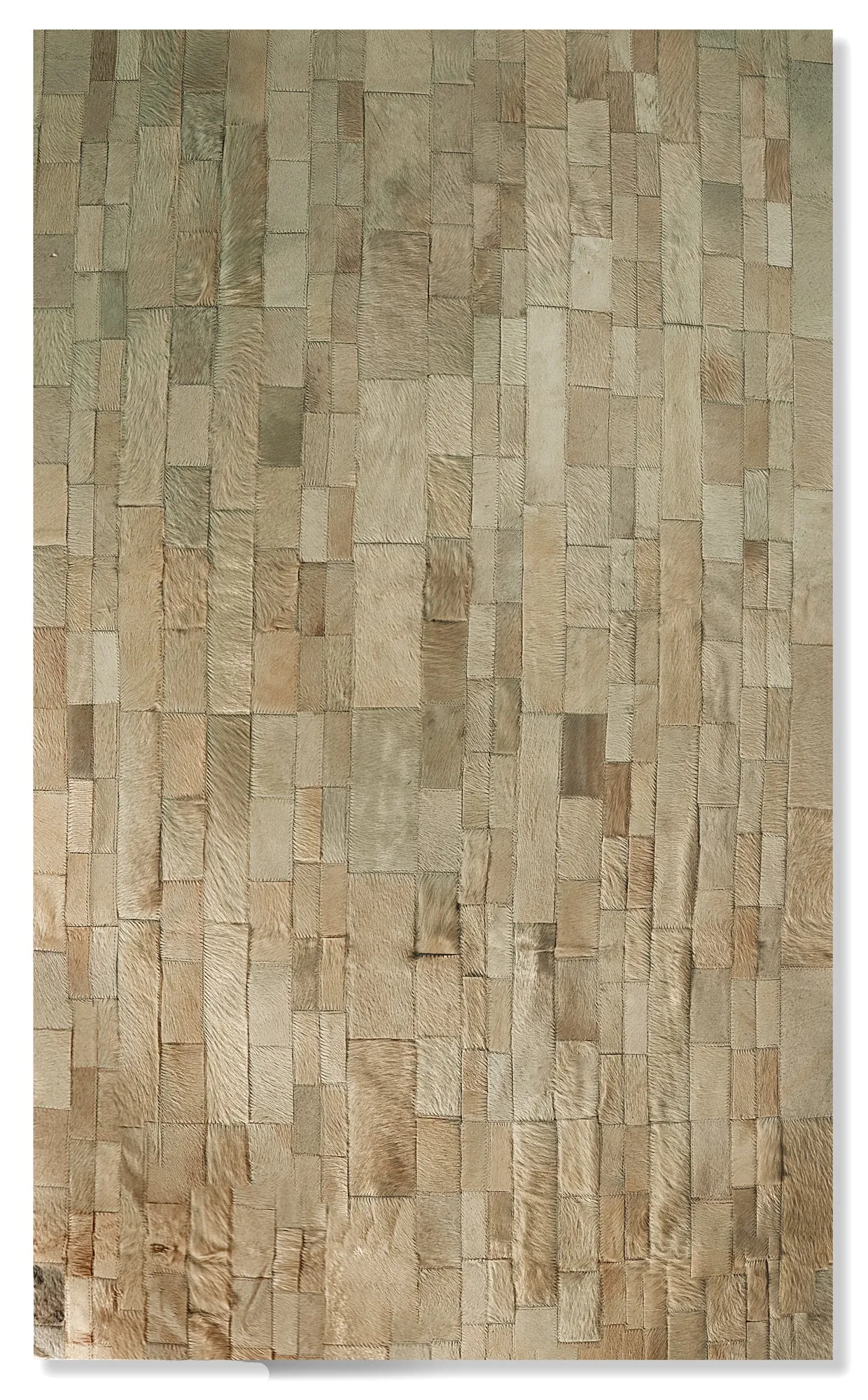 Natural Home Decor Madrid Cowhide Stitched Rug-1-Piece